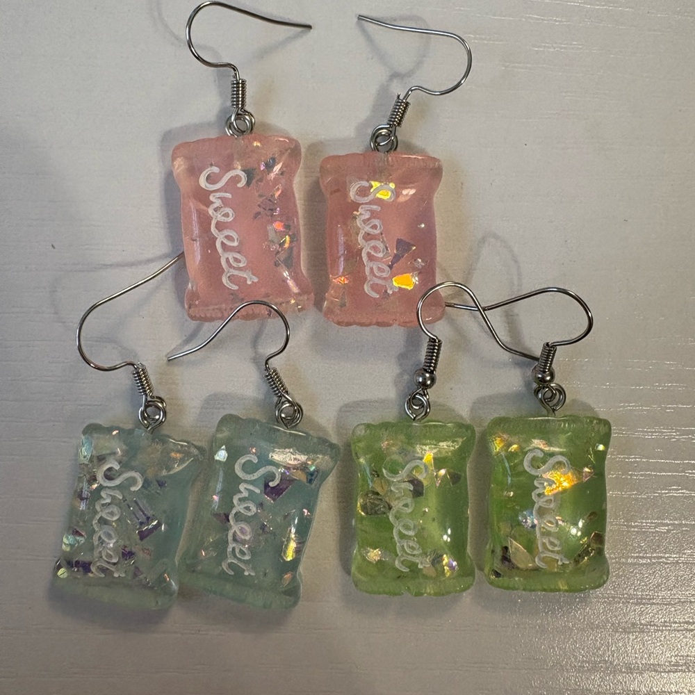 Sweet Candy-Inspired Earrings Set